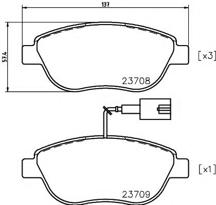 Тормозные колодки BEHR/HELLA 8DB 355 018-831