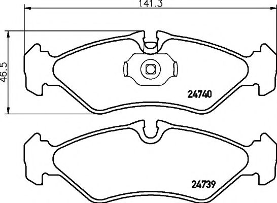Тормозные колодки BEHR/HELLA 8DB 355 014-421