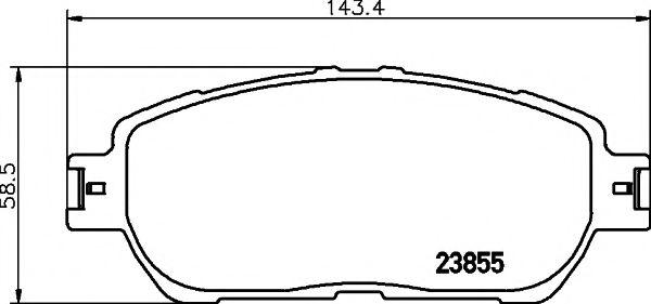 Тормозные колодки BEHR/HELLA 8DB 355 014-441
