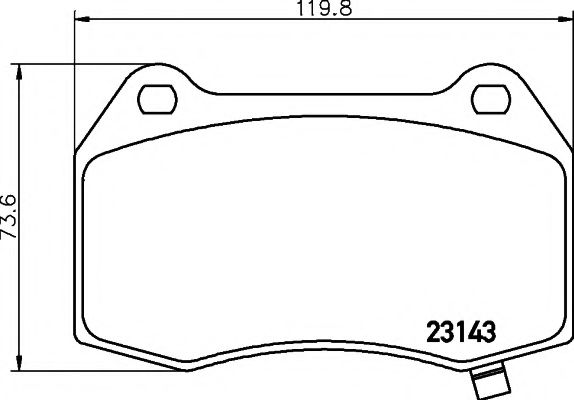 Тормозные колодки BEHR/HELLA 8DB 355 014-461
