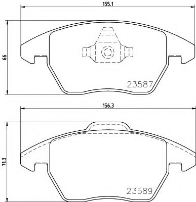 Тормозные колодки BEHR/HELLA 8DB 355 014-511