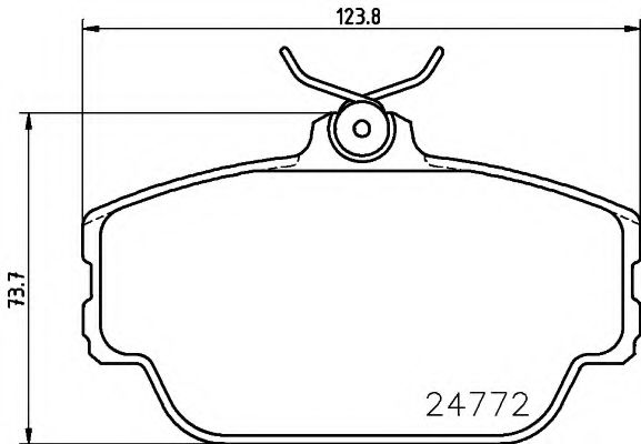 Тормозные колодки BEHR/HELLA 8DB 355 014-521