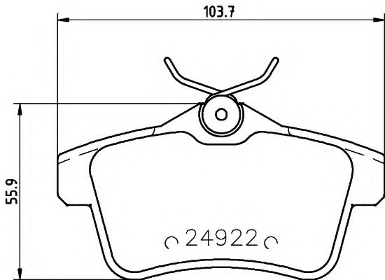 Тормозные колодки BEHR/HELLA 8DB 355 014-531