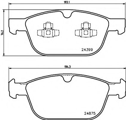 Тормозные колодки BEHR/HELLA 8DB 355 014-541