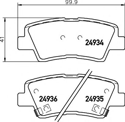 Тормозные колодки BEHR/HELLA 8DB 355 014-571