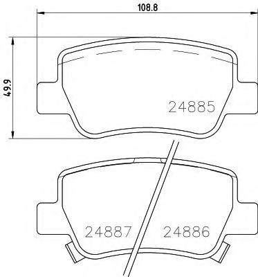 Тормозные колодки BEHR/HELLA 8DB 355 014-641