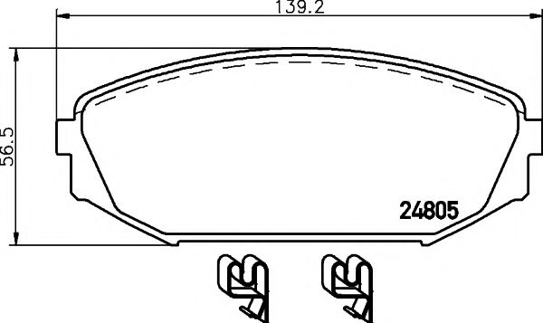 Тормозные колодки BEHR/HELLA 8DB 355 014-681