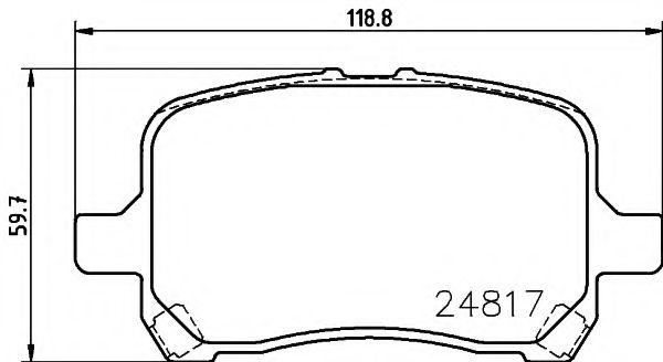 Тормозные колодки BEHR/HELLA 8DB 355 014-691