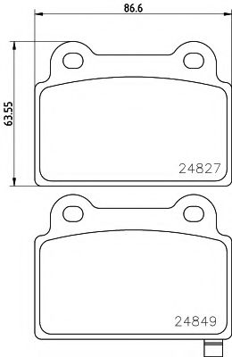 Тормозные колодки BEHR/HELLA 8DB 355 014-701