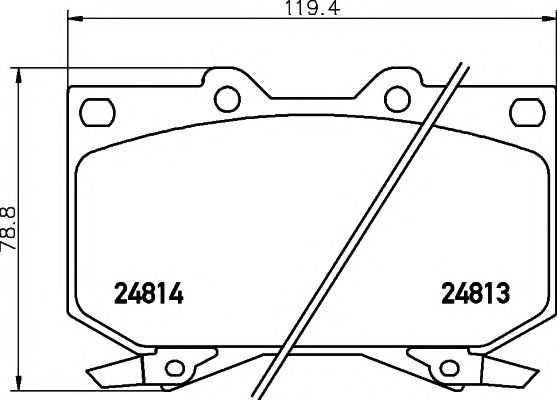 Тормозные колодки BEHR/HELLA 8DB 355 014-711