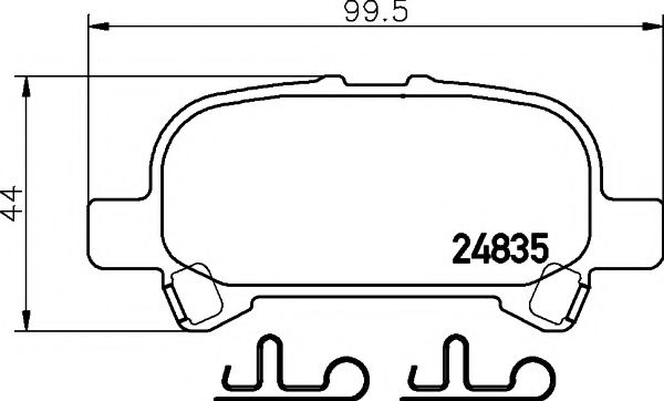 Тормозные колодки BEHR/HELLA 8DB 355 014-751