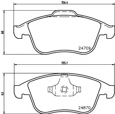 Тормозные колодки BEHR/HELLA 8DB 355 014-801