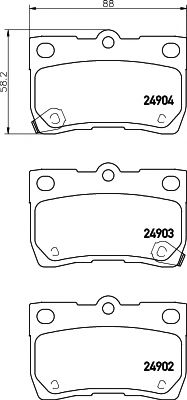Тормозные колодки BEHR/HELLA 8DB 355 014-861