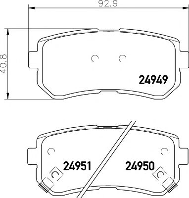 Тормозные колодки BEHR/HELLA 8DB 355 014-911