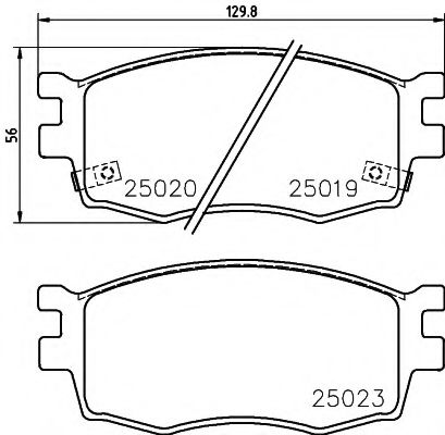 Тормозные колодки BEHR/HELLA 8DB 355 014-921