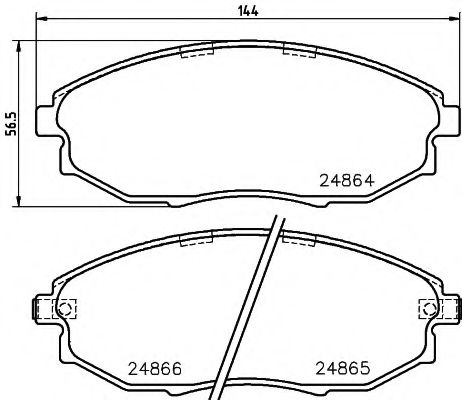 Тормозные колодки BEHR/HELLA 8DB 355 014-931
