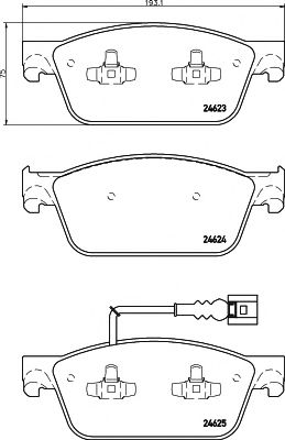 Тормозные колодки BEHR/HELLA 8DB 355 014-981