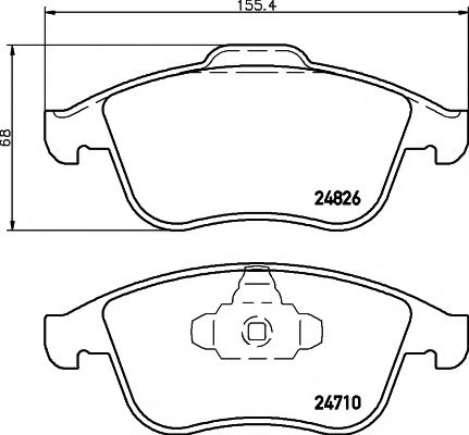 Тормозные колодки BEHR/HELLA 8DB 355 015-041