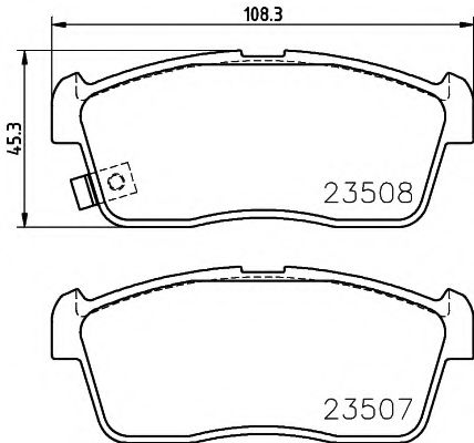 Тормозные колодки BEHR/HELLA 8DB 355 015-071