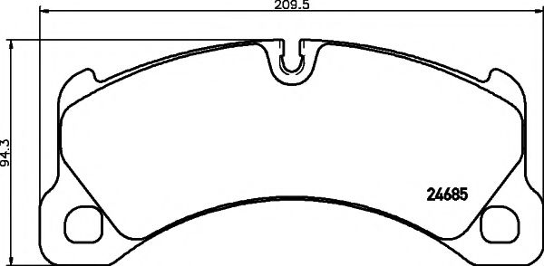 Тормозные колодки BEHR/HELLA 8DB 355 015-131