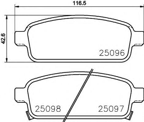 Тормозные колодки BEHR/HELLA 8DB 355 015-221