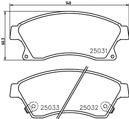 Тормозные колодки BEHR/HELLA 8DB 355 015-231