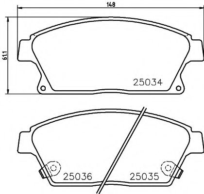 Тормозные колодки BEHR/HELLA 8DB 355 015-241