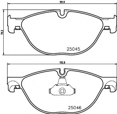 Тормозные колодки BEHR/HELLA 8DB 355 015-251