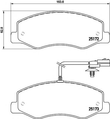 Тормозные колодки BEHR/HELLA 8DB 355 015-311