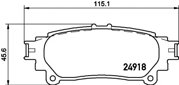 Тормозные колодки BEHR/HELLA 8DB 355 015-371