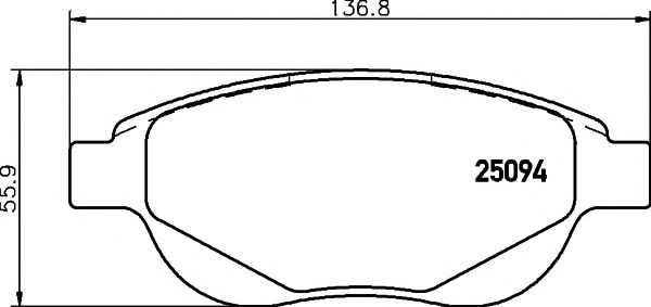 Тормозные колодки BEHR/HELLA 8DB 355 015-381