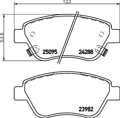 Тормозные колодки BEHR/HELLA 8DB 355 015-441