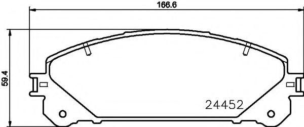 Тормозные колодки BEHR/HELLA 8DB 355 015-461