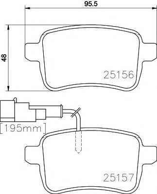 Тормозные колодки BEHR/HELLA 8DB 355 015-541