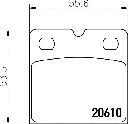 Комплект тормозных колодок, дисковый тормоз BEHR/HELLA 8DB 355 005-301