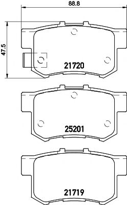 Тормозные колодки BEHR/HELLA 8DB 355 015-611