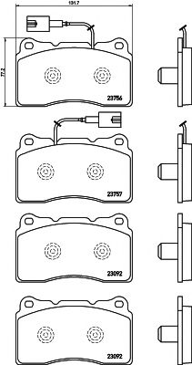 Тормозные колодки BEHR/HELLA 8DB 355 015-681