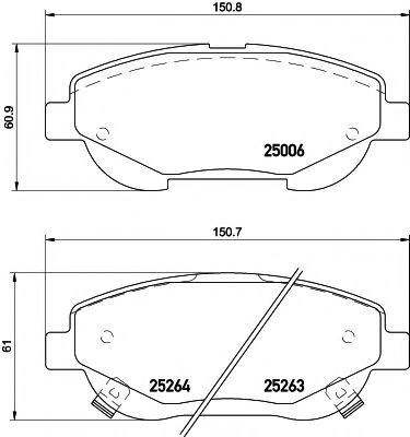 Тормозные колодки BEHR/HELLA 8DB 355 015-691