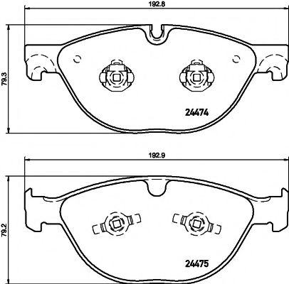 Тормозные колодки BEHR/HELLA 8DB 355 015-701