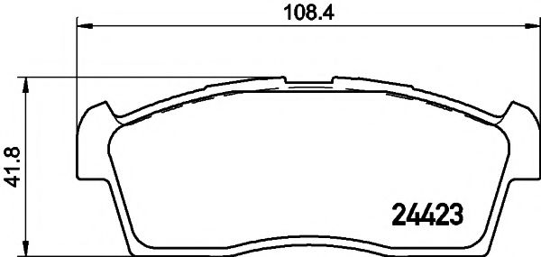 Тормозные колодки BEHR/HELLA 8DB 355 015-731