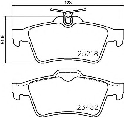 Тормозные колодки BEHR/HELLA 8DB 355 015-741