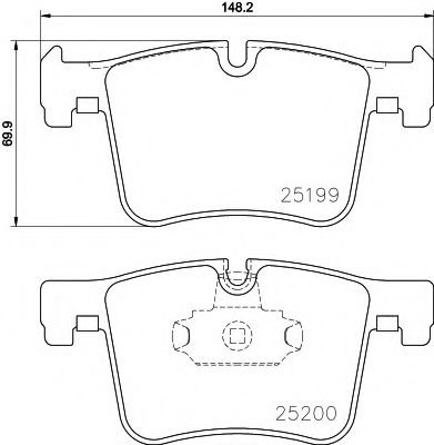 Тормозные колодки BEHR/HELLA 8DB 355 015-781