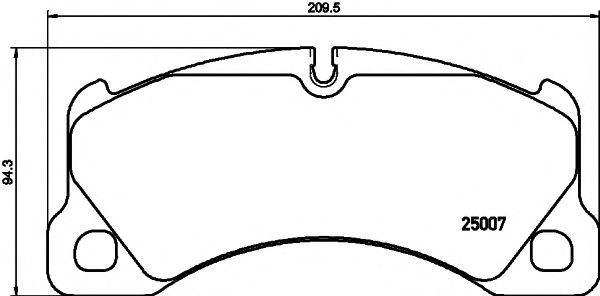 Тормозные колодки BEHR/HELLA 8DB 355 015-801