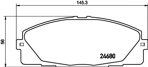 Тормозные колодки BEHR/HELLA 8DB 355 015-831