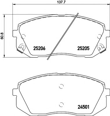 Тормозные колодки BEHR/HELLA 8DB 355 015-841