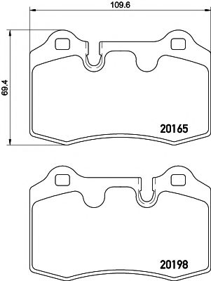 Тормозные колодки BEHR/HELLA 8DB 355 015-881