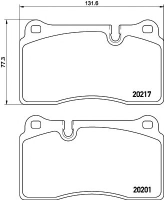 Тормозные колодки BEHR/HELLA 8DB 355 015-891