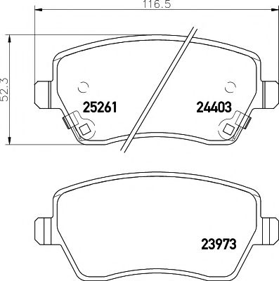 Тормозные колодки BEHR/HELLA 8DB 355 015-981