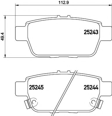 Тормозные колодки BEHR/HELLA 8DB 355 016-091