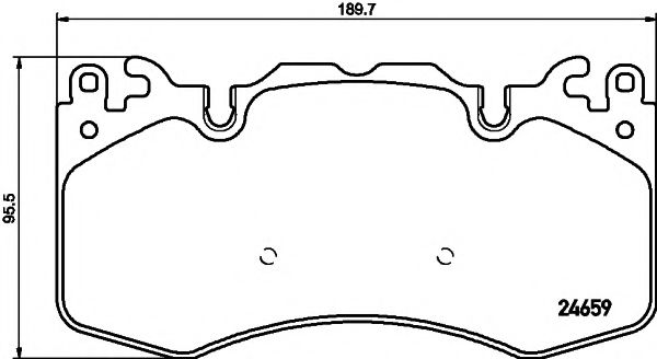 Тормозные колодки BEHR/HELLA 8DB 355 016-151
